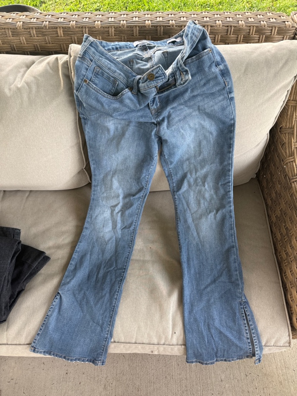 sofia by sofia vergara Light Wash Flared Jeans